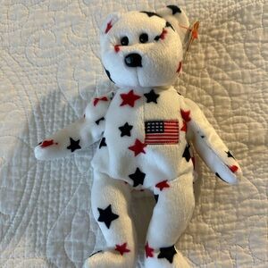 Patriotic Star Stuffed Bear